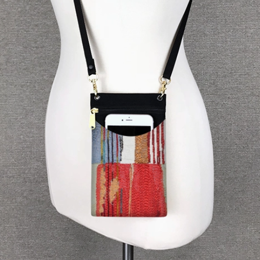 Purse - Cell Phone Case - Adjustable - Audi Red