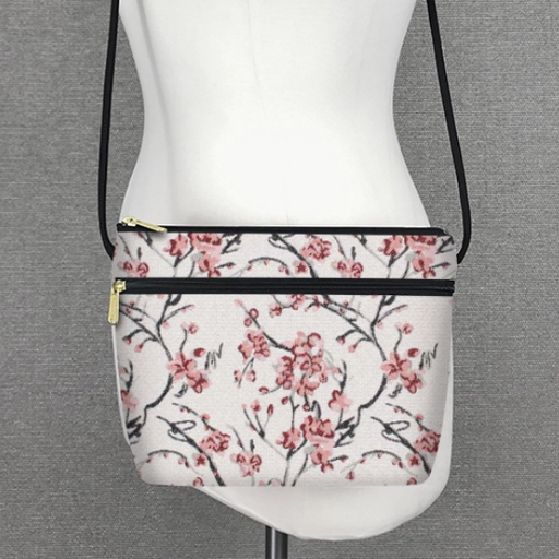 Purse - Zipper Purse - Cherry Blossom