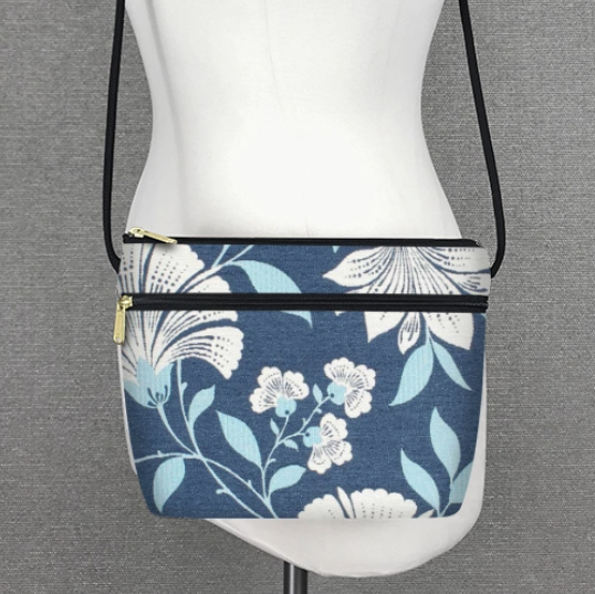Purse - Zipper Purse - Trumpet/Blue