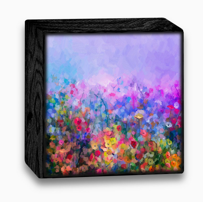 Art Blocks - FA12 - Rainbow Abstract Floral - 4x4