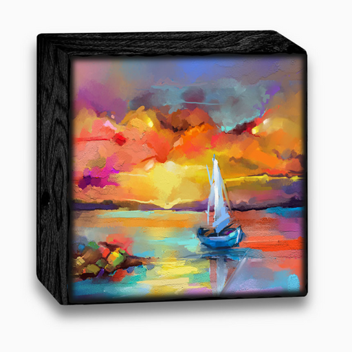 Art Blocks - FA21 - Sunset Sailboat - 4x4