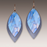 Earrings - Blue Shimmer Multilayer Leaf Point - 37XA