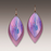 Earrings - Purple Shimmer Multilayer Leaf Point - 43XA