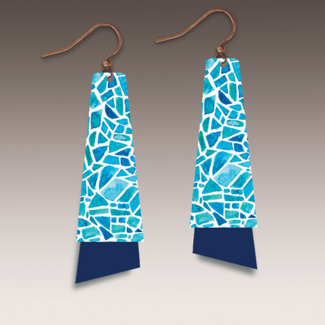 Resort Glass Flutter Multilayer Earrings