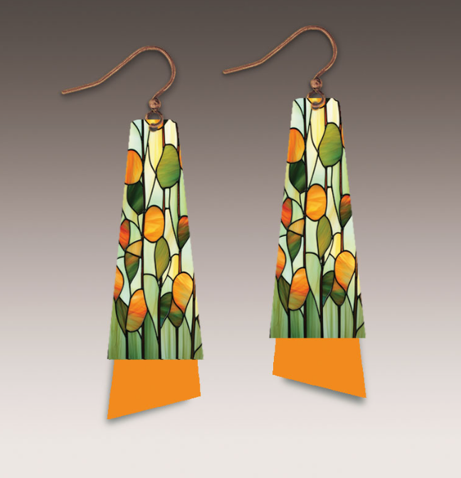 Stained Glass Flutter Multilayer Earrings