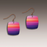 Sunset Beach Button Drop Handmade Earrings