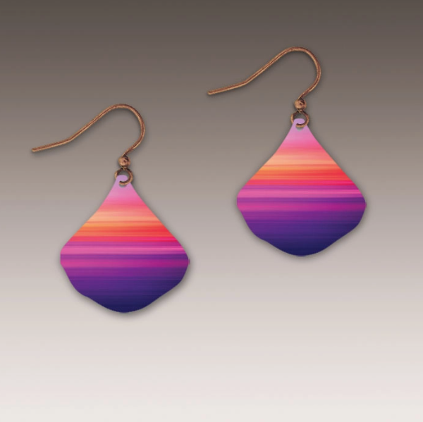 Sunset Beach Ginkgo Handmade Earrings