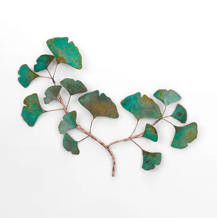 Small Ginkgo Branch Wall Art - Patina - HCF