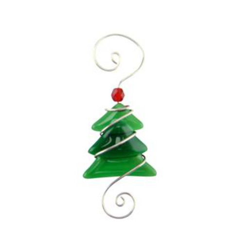 Ornament - Triangle Tree - 3 Inch - Greens