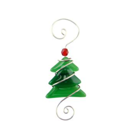Ornament - Triangle Tree - 3 Inch - Greens