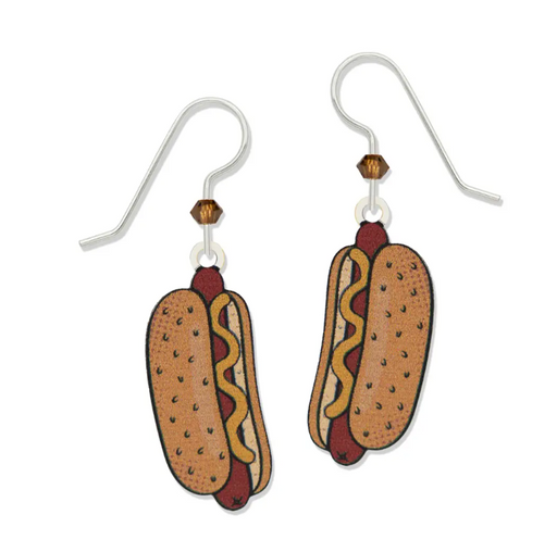 Earrings - Hotdog with Mustard