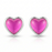 Earrings - Heart Stud - Polished Violet