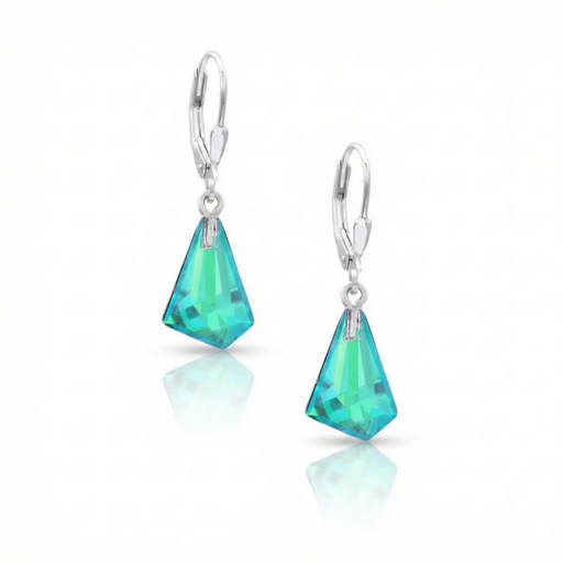 Earrings - Small Glacier - Polished Green