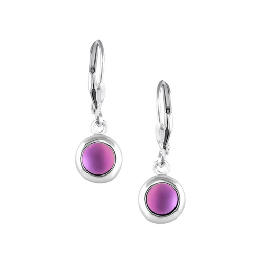 Earrings - Teeny Tiny Drops - Frosted Pink