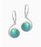 Earrings - Wave - Frosted Aqua