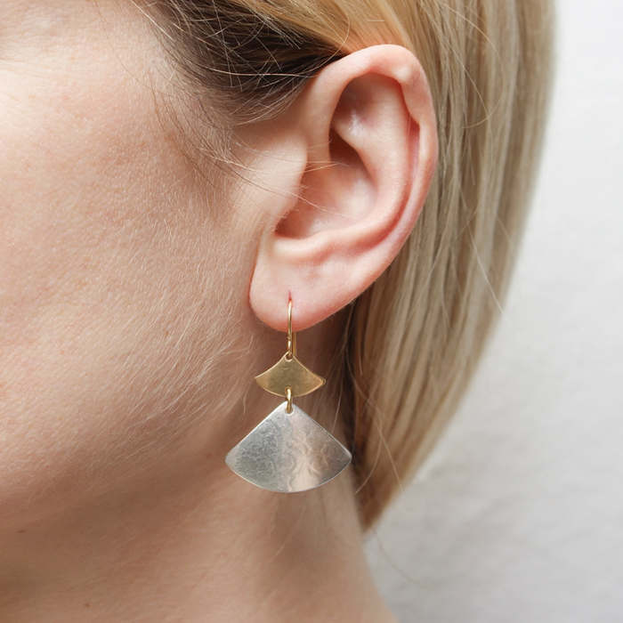 Earrings - Tiered Fans Wire - MB
