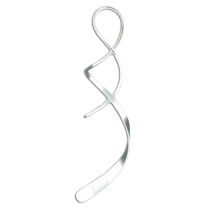 Bold Spiral Twist Earring 18 Gauge Wire - Small - SS