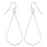 Hammered Teardrop Dangle Earring - SS