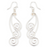 Repeating Swirl Dangle Earring - SS