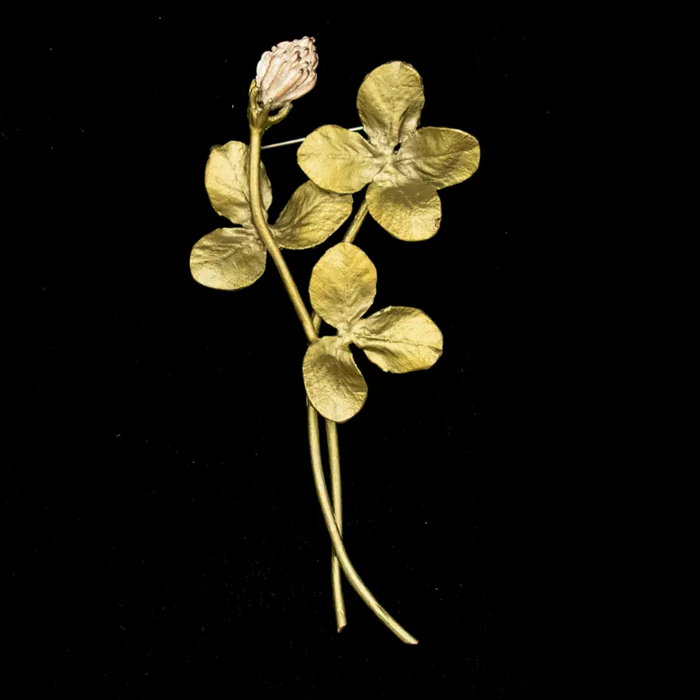 Brooch - Clover Spray