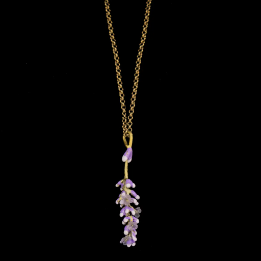 Necklace - Lavender Pendant - 22" Adj.