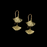 Earrings - Ginkgo Double Drop Wires