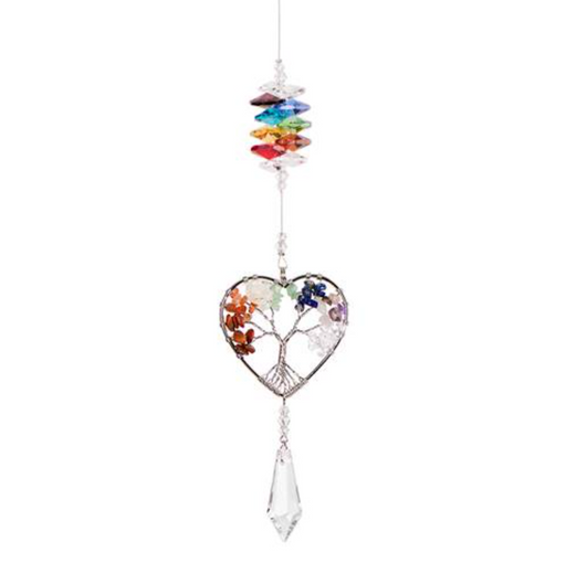 Window Charm - Heart Tree of Life - Chakra