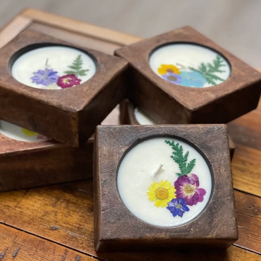 Candle - Cheese Mold - Flowers