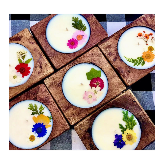 Candle - Cheese Mold - Flowers