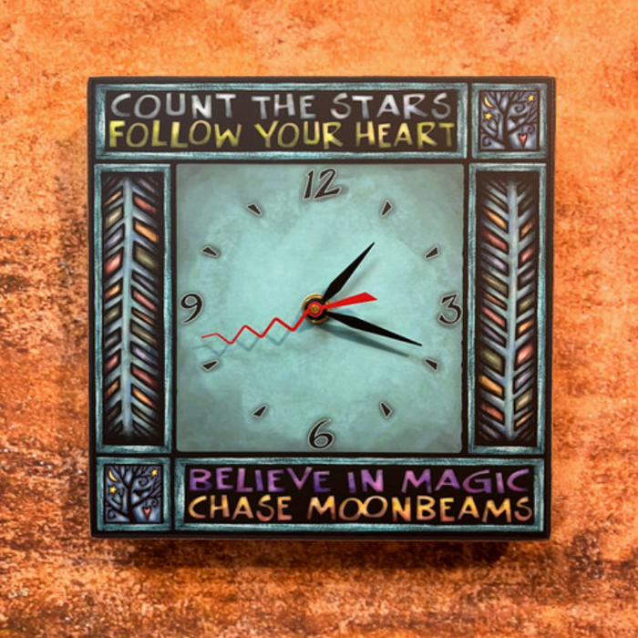 Square Clock - Believe in Magic - N-WAC497