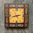 Square Clock - Brown Motif - N-WAC495