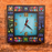 Square Clock - House/Tree - N-WAC499