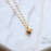 Necklace - Mini Opal Heart - Pink Opal - MB