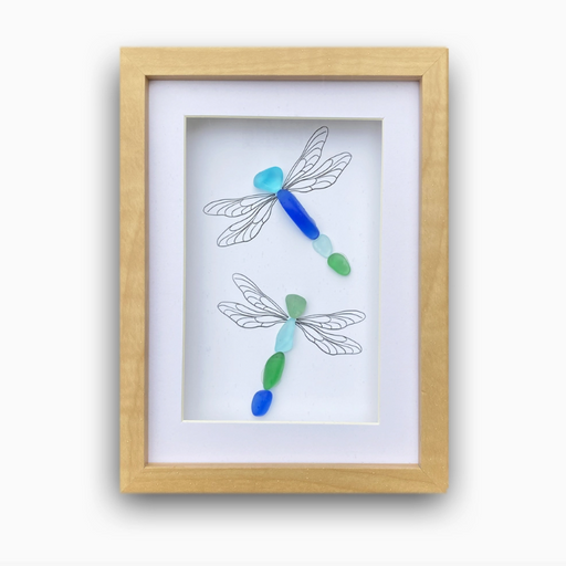 Sea Glass Art - Dragonfly - LA