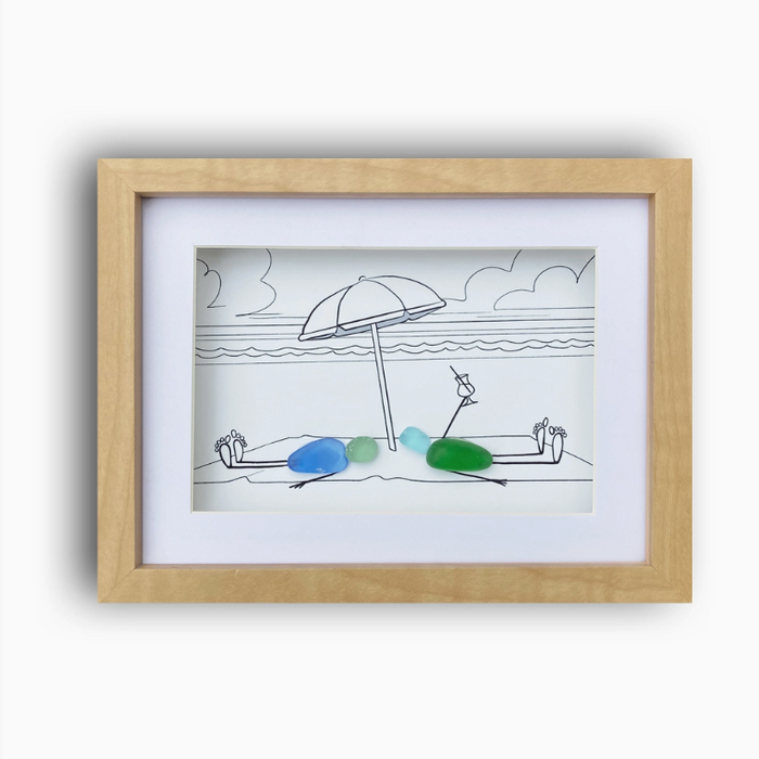 Sea Glass Art - Beach Bums - LA