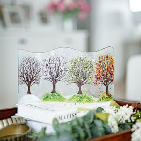 Four Seasons S Curve Art Panel -  Medium