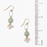 Earrings - Serenity Freshwater Pearl With Faceted Aquamarine Cluster