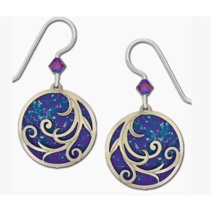 Earrings - Purp/Turq/Aqua w/ IR Ribbons