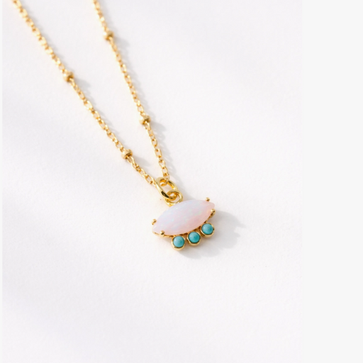 Necklace - Opal and Turquoise - MB