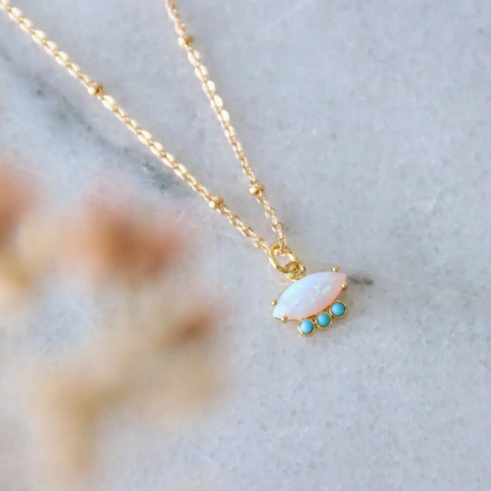 Necklace - Opal and Turquoise - MB