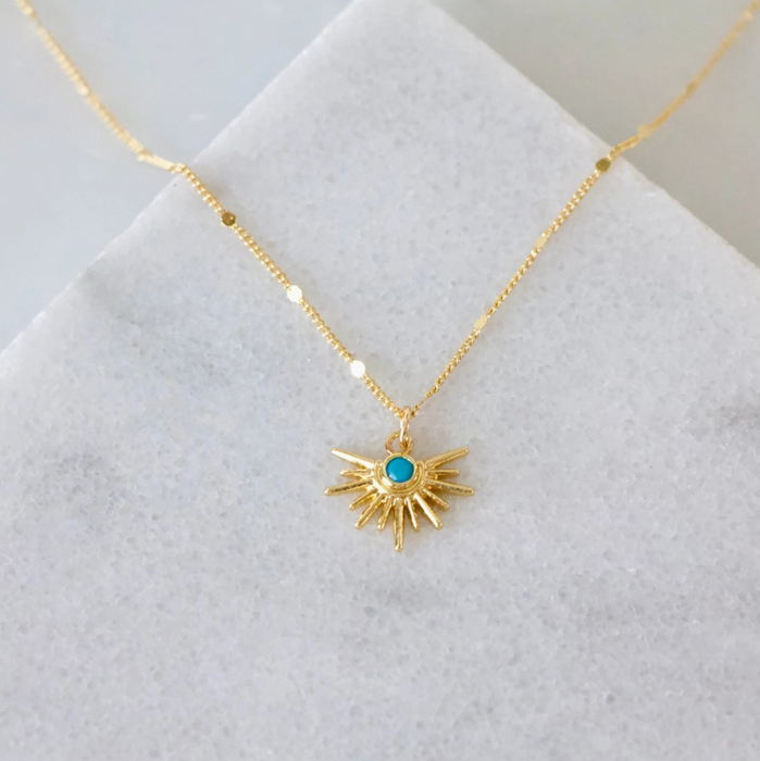 Necklace - Turquoise Starburst - MB