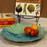 Large Sunflower Platter - Ocean Heirloom Lace