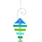Ornament - Bone Fish - Blue/Green