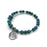 Gemstone Wrap Bracelet - Chrysocolla - Matte - Tree of Life Charm