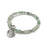 Gemstone Wrap Bracelet - Green Aventurine - Matte - Tree Charm