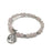 Gemstone Wrap Bracelet - Rose Quartz - Matte - Tree of Life Charm