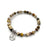 Gemstone Wrap Bracelet - Desert Jasper - Matte - Wave Charm
