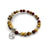 Gemstone Wrap Bracelet - Mookaite - Matte - Wave Charm
