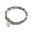 Gemstone Wrap Bracelet - Sesame Jasper - Matte - Wave Charm