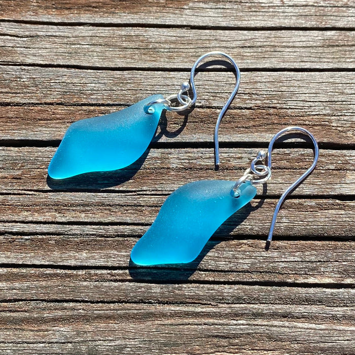 Turquoise Wave Drop Earrings